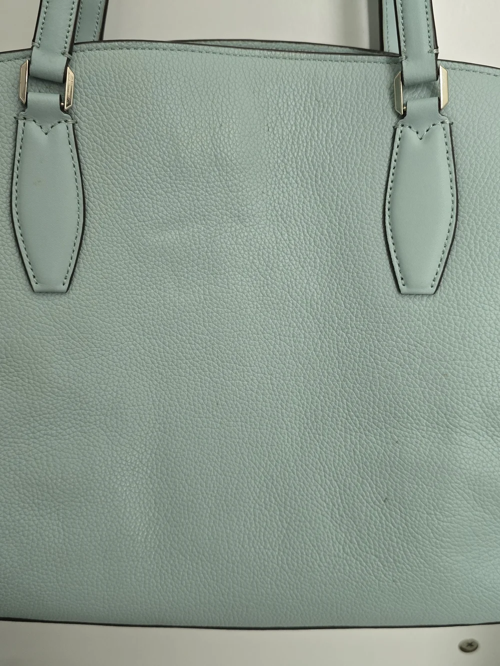 kate spade Light Blue Leather Tote Bag